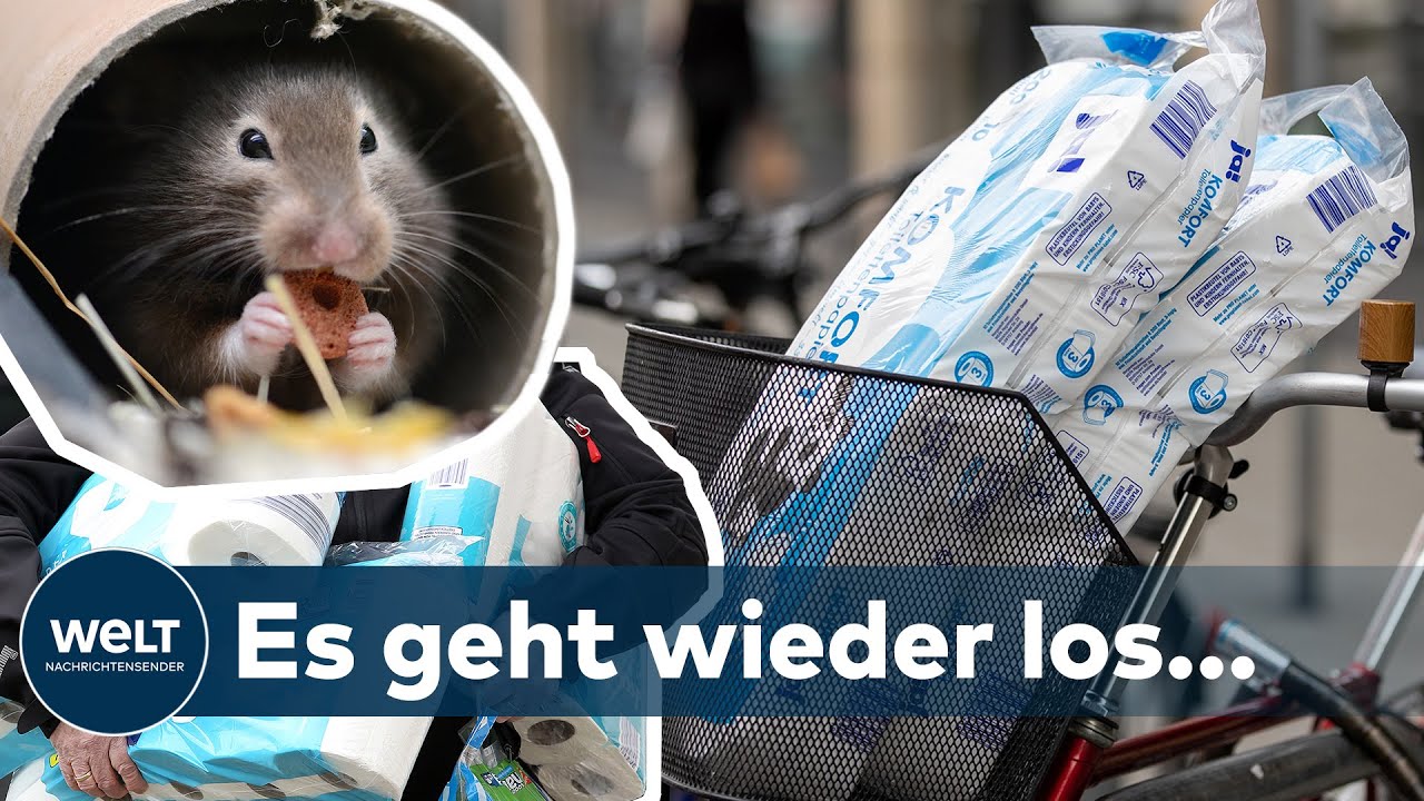 DIE HAMSTER SIND ZURÜCK: Es wird wieder GRUNDLOS beim Klopapier gehamstert
