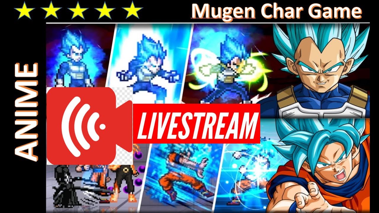 Livestream Goku blue and Vegito - mugen char (18December 2022)