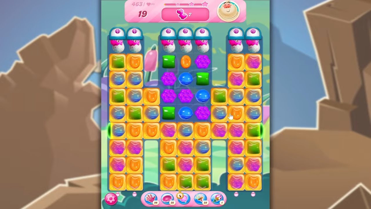 Candy Crush Saga LEVEL 463 NO BOOSTERS (new version)🐟☑️
