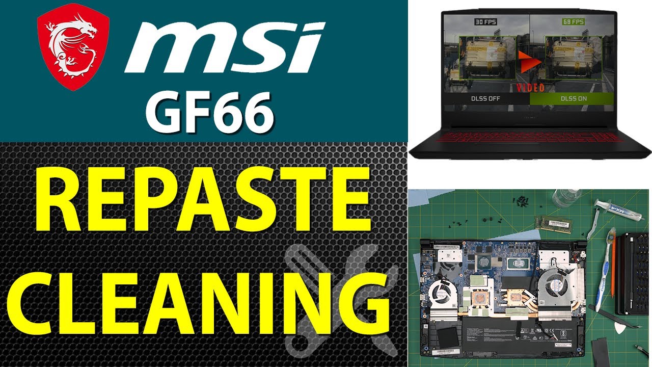 How to Repaste and Clean an MSI Katana GF66 11UC MS 1582 Laptop | GL66 11UEK