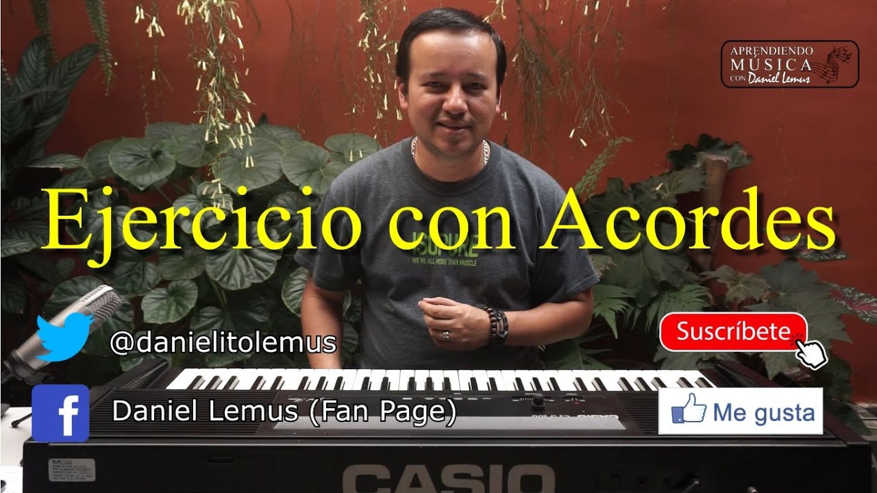 Tutorial de piano Ejercicios con acordes #TutorialDePiano