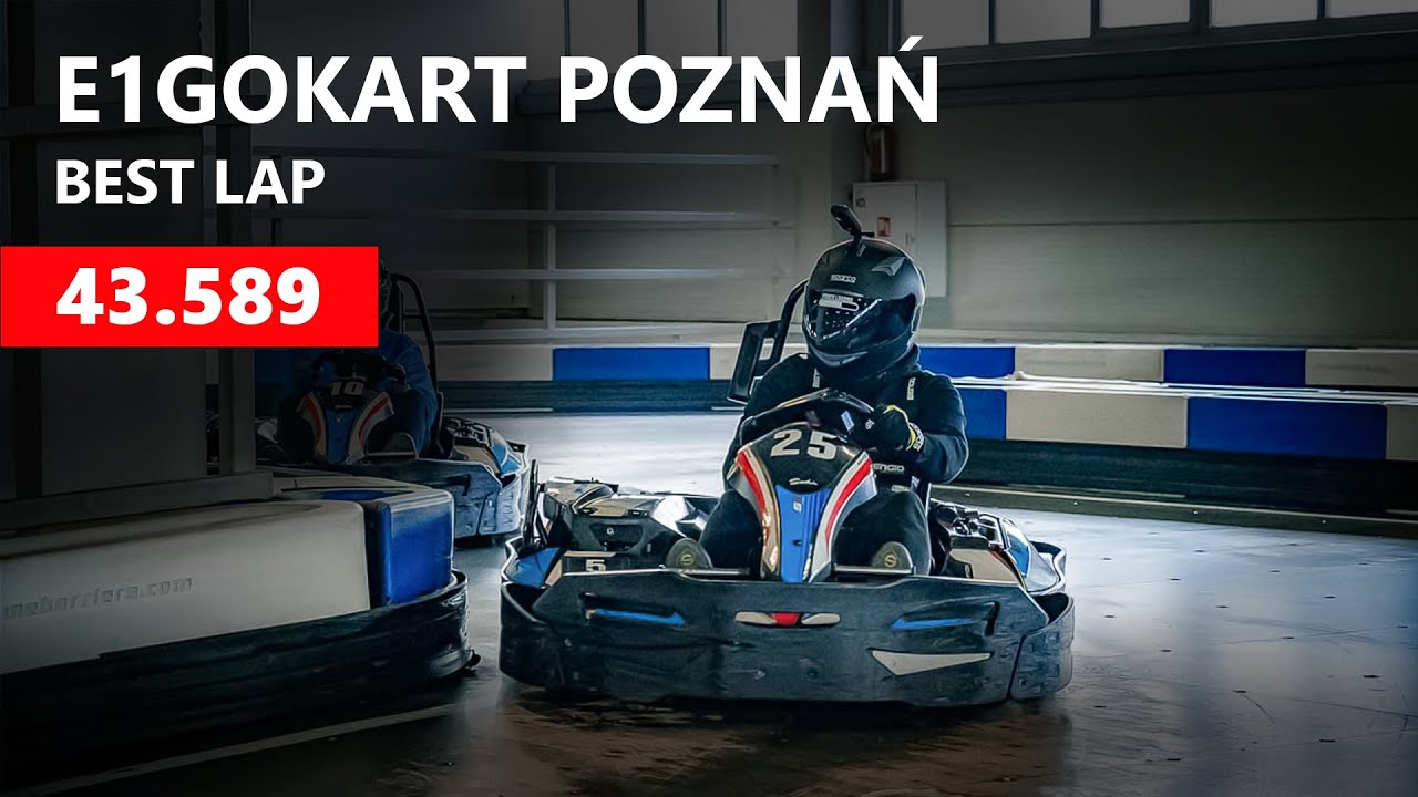 E1GOKART Poznań- Waga 90kg, Najlepsze okrążenie 43.589