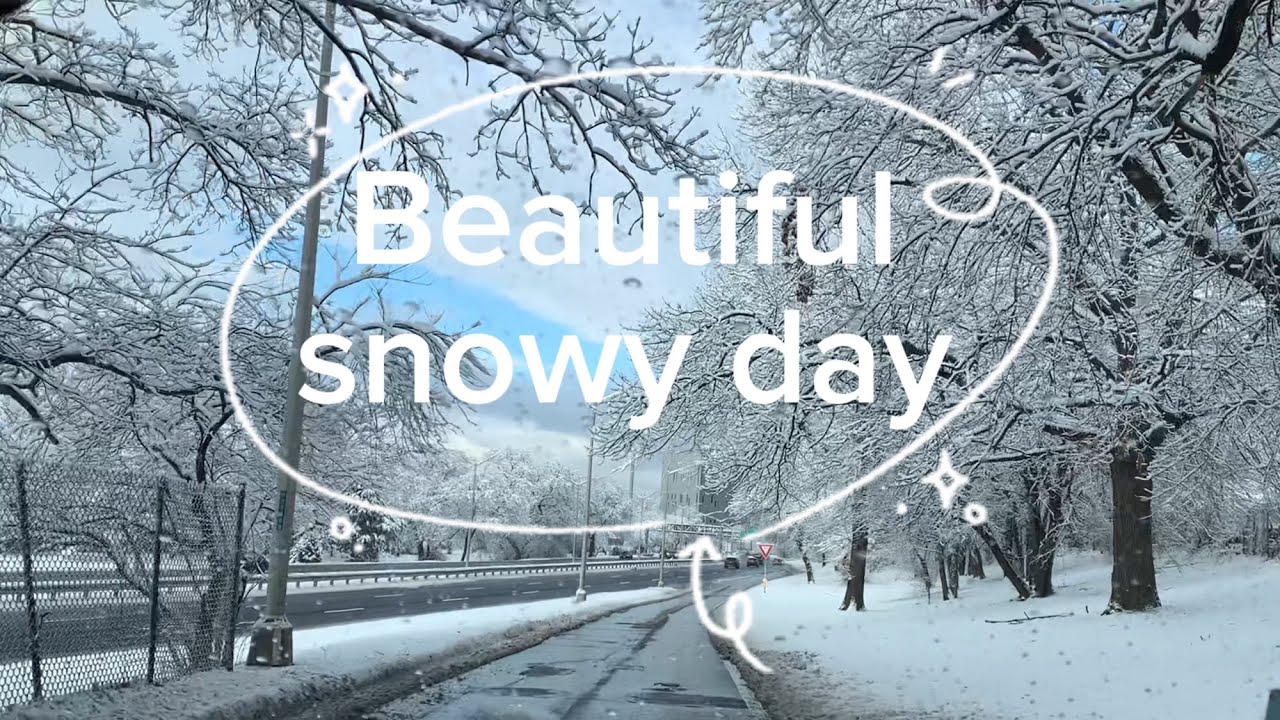 Snowy day in New York today 14th December 2025 