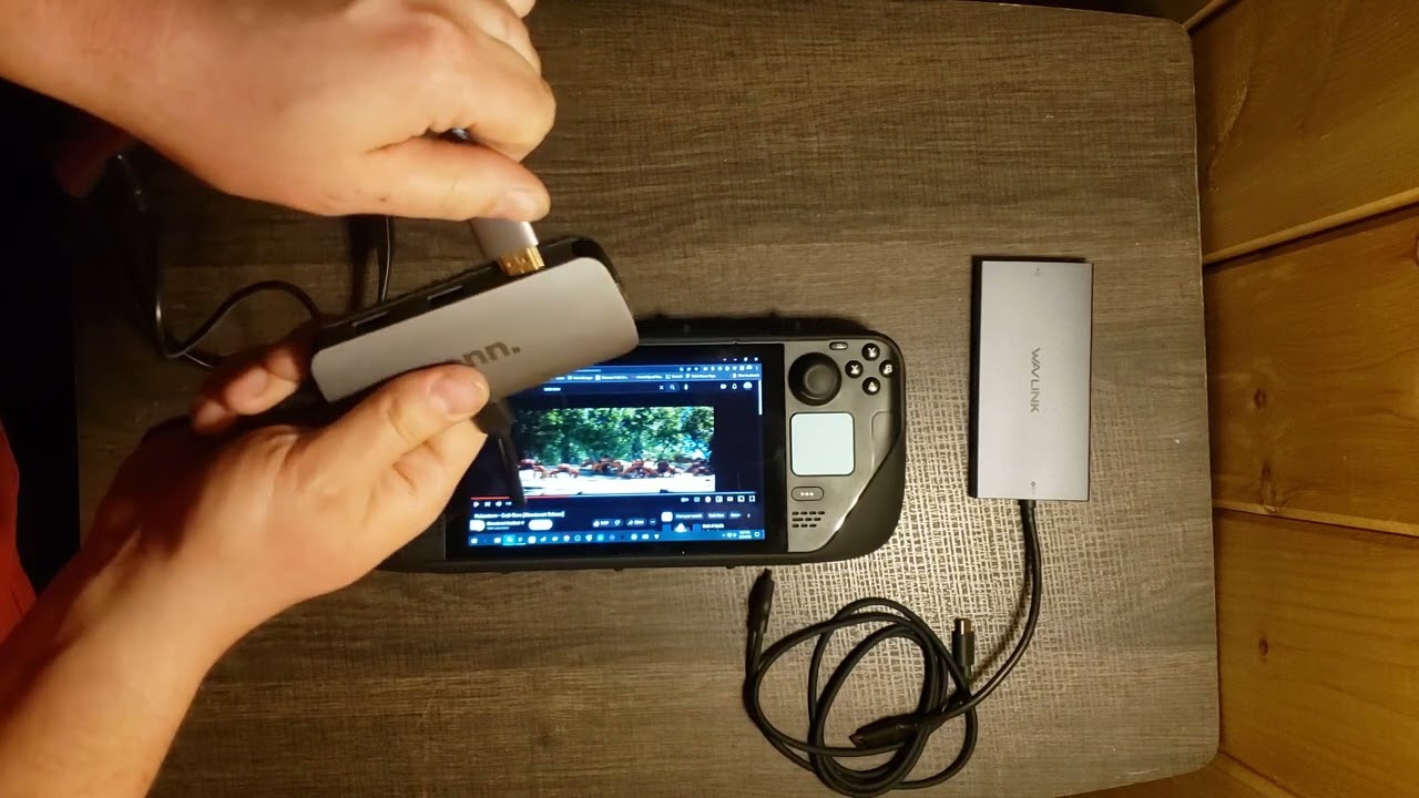 How to charge Steam Deck while using NReal Air glasses.