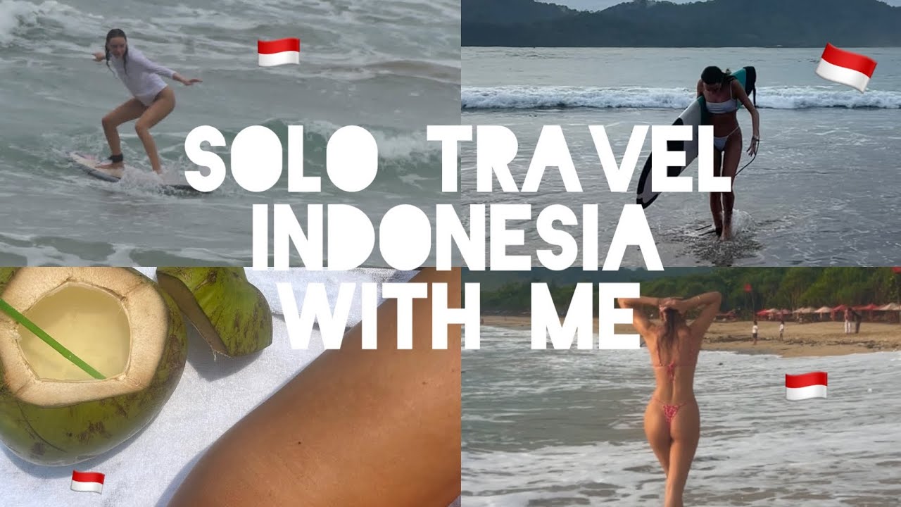 Solo Travel Indonesia with me | Surf Camp