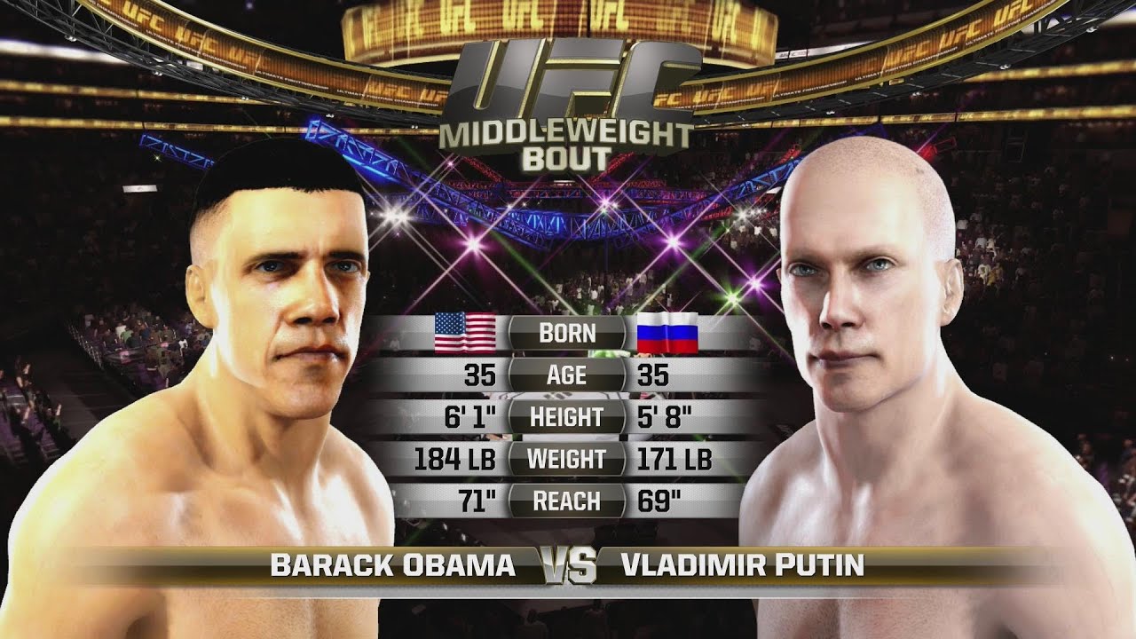 Барак Обама против Владимира Путина: смертельный поединок знаменитостей в MMA, UFC, EA Sports.