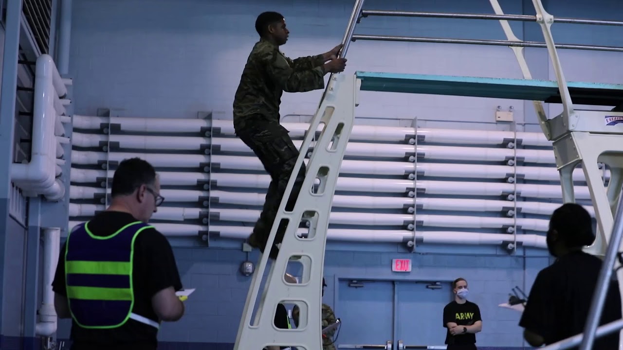 2021 Army Best Medic Competition: Combat Water Survival Test