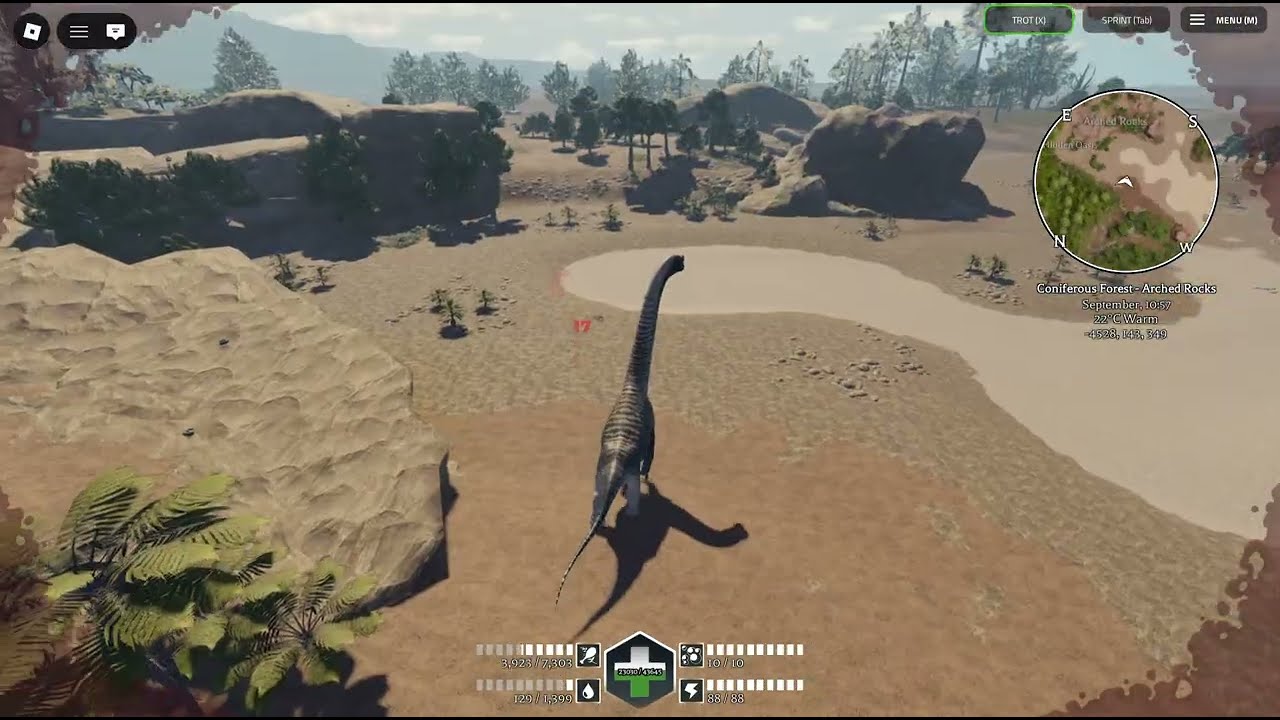Running Like Hell From Saurophaganax Pack | Roblox Prior Extinction