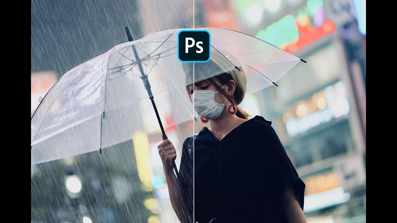 【Photoshop教學】如何用Ps製作出下雨的效果