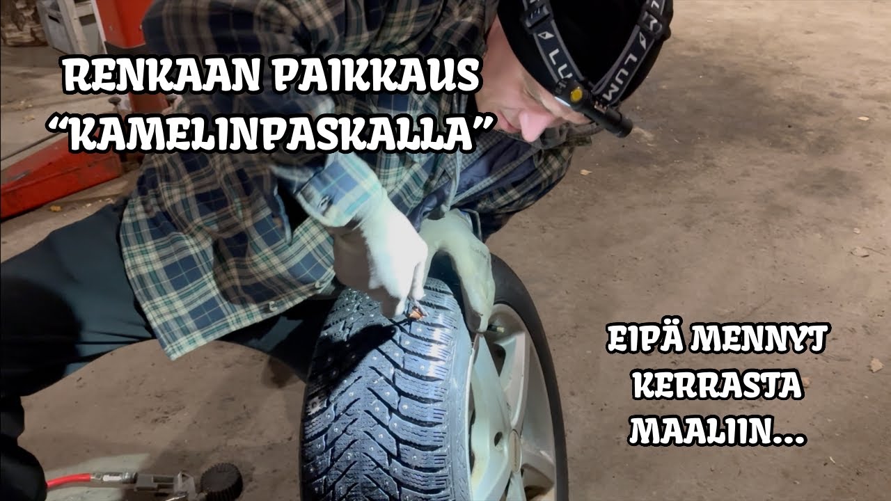 Tee Se Itse - Auton renkaan paikkaus 