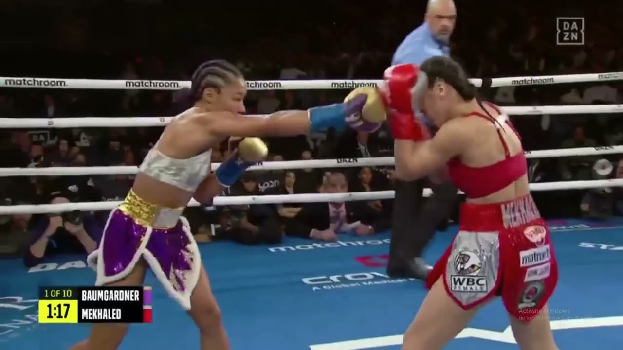 Alycia Baumgardner vs Elhem Mekhaled Full Fight Highlights