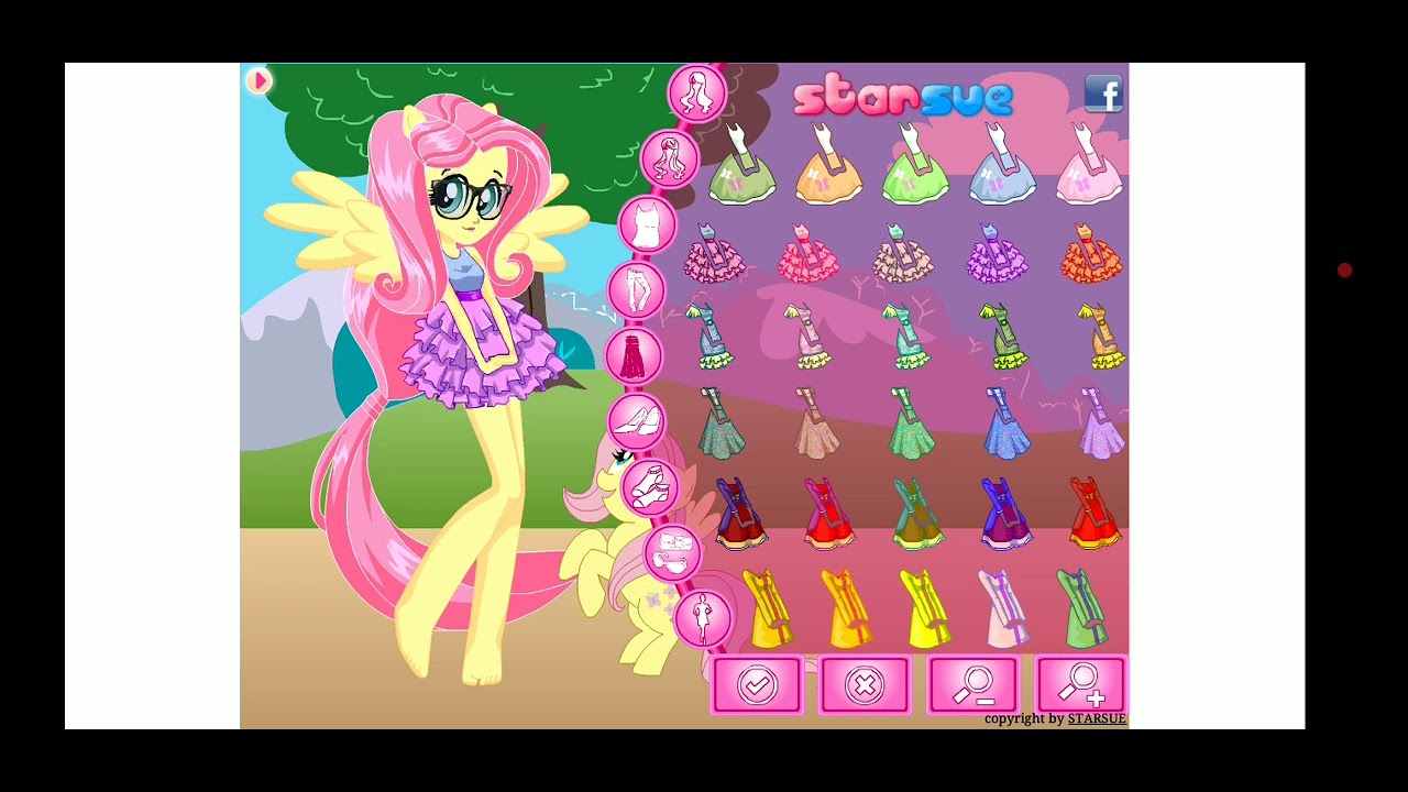 Equestria Girls Fluttershy Dress Up