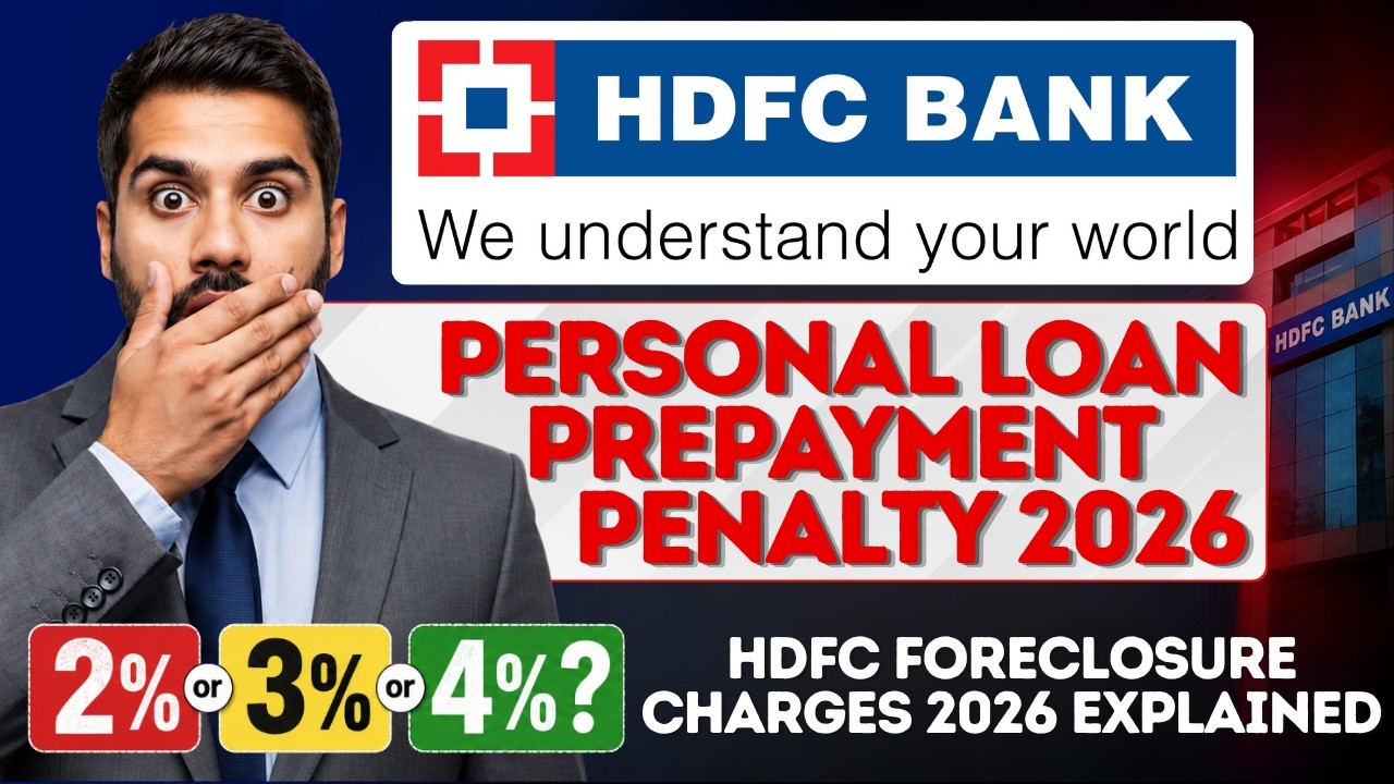 HDFC Personal Loan Prepayment Penalty: 2%, 3% or 4%? || HDFC Foreclosure Charges 2026 Explained
