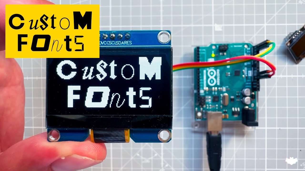 Пользовательские шрифты для Arduino OLED (руководство для начинающих, библиотека u8g2, SSD1306, I...