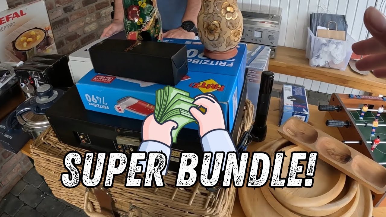 Crazy BUNDLE auf dem Flohmarkt / Reselling Tour / Doku 👀