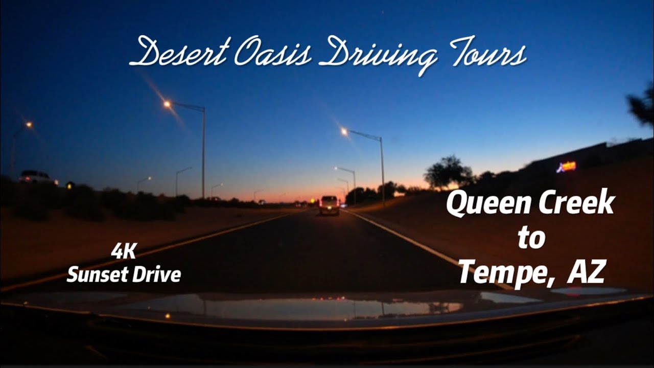 4K Roadscapes: Sunset Drive | Queen Creek, AZ to Tempe, AZ
