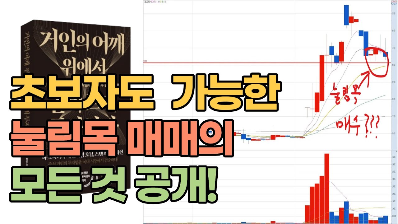 눌림목 매매! 제대로만 익히면 초보자도 쉽게 수익낼 수 있습니다.