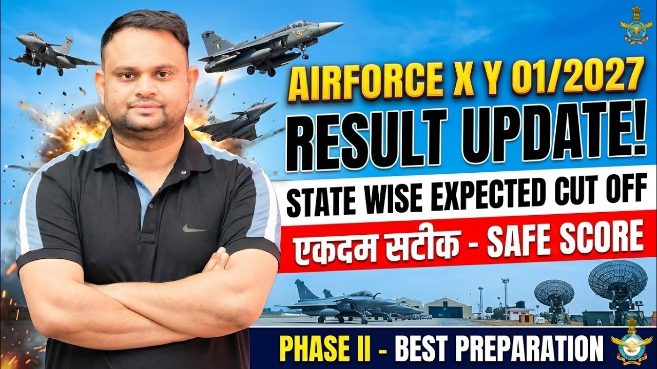 Airforce 01 2027 Result Out Date Airforce X Y Group Expected Cut off State wise Airforce Result 2027