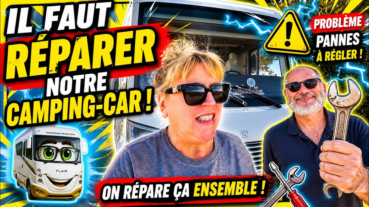 LES ETAPES, LES CHOSES : il faut r&eacute;parer la maison sur roues#campingcar #espagne #vanlife