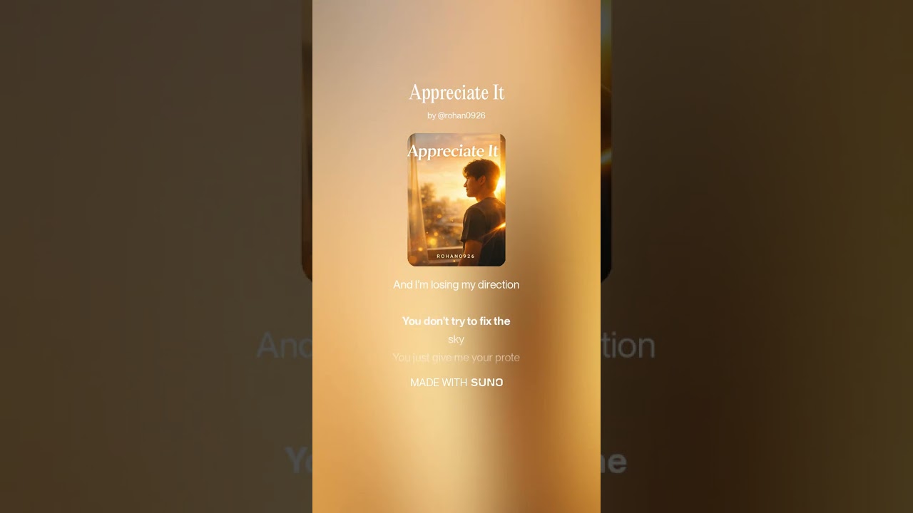 Appreciate It | Original Song