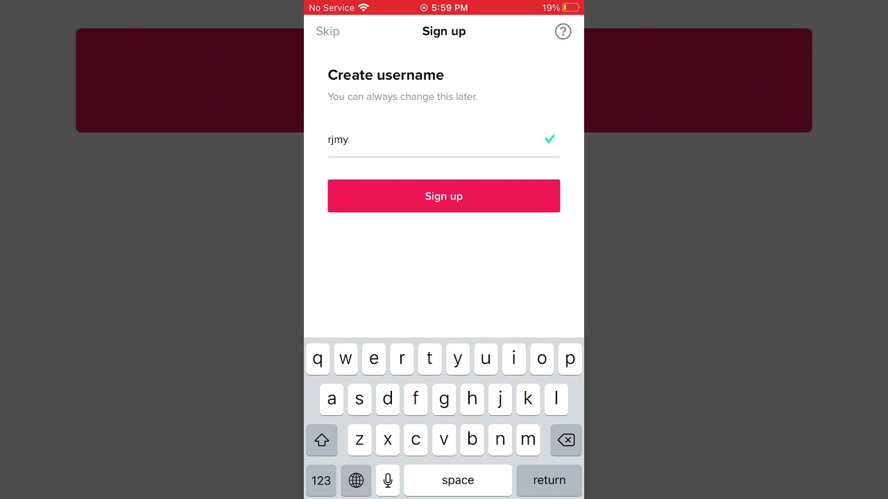 Free 4 letter username on TikTok
