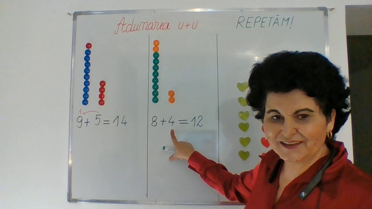 024, Lectii online, MEM, clasa I - Adunarea cu trecere peste ordin u u