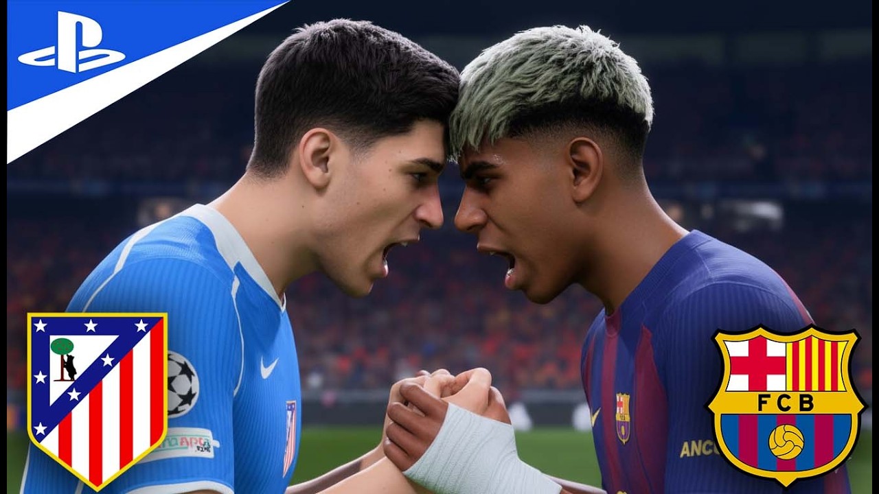 Julián Álvarez vs Lamine Yamal Atlético Madrid vs Barcelona 🏆 Copa del Rey Final | FC 26 GAMEPLAY