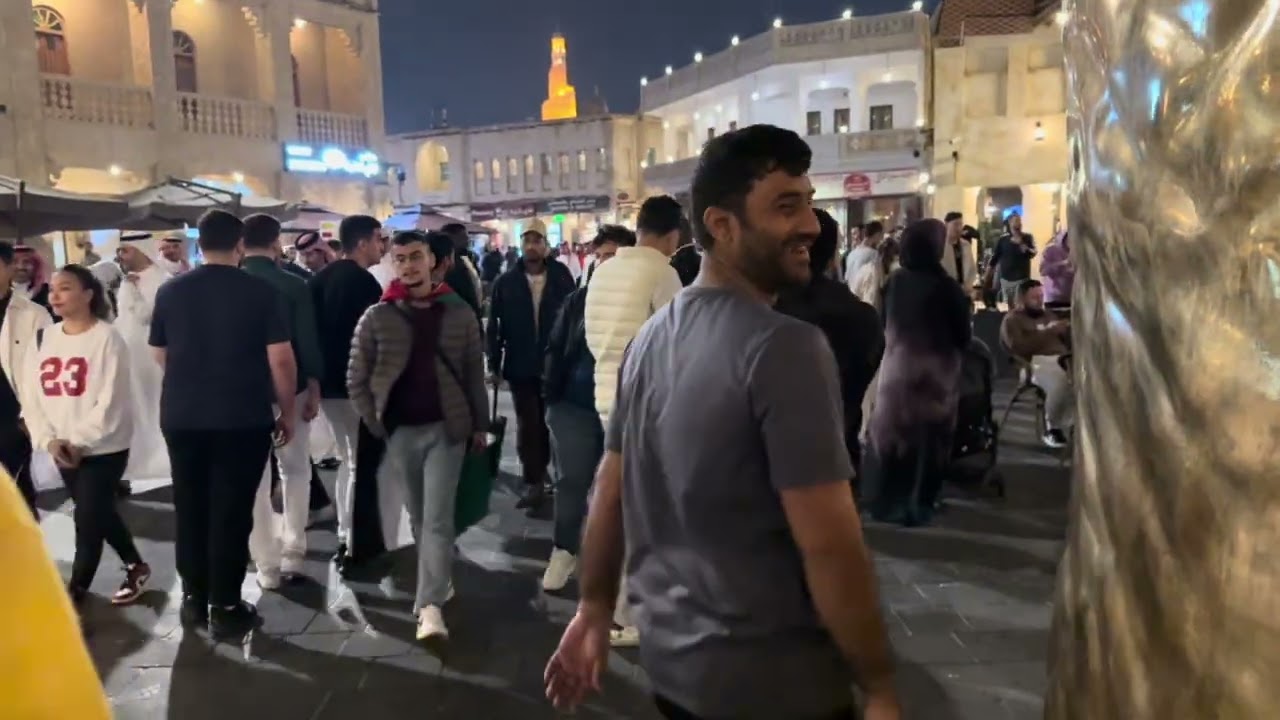 Dinner at souq waqif qatar || Night walking with friends || Qatar travel vlog 