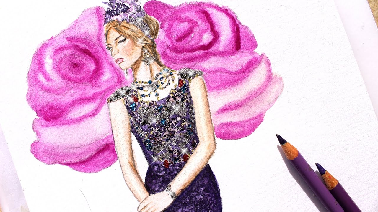 Fashion Illustration - Dolce and Gabbana winter 2017 #2 | Nina Mid Illustrations