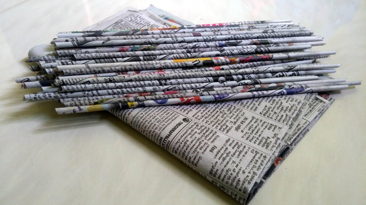Best out of waste craft idea Using Newspaper/ How to make Stationery Organizer