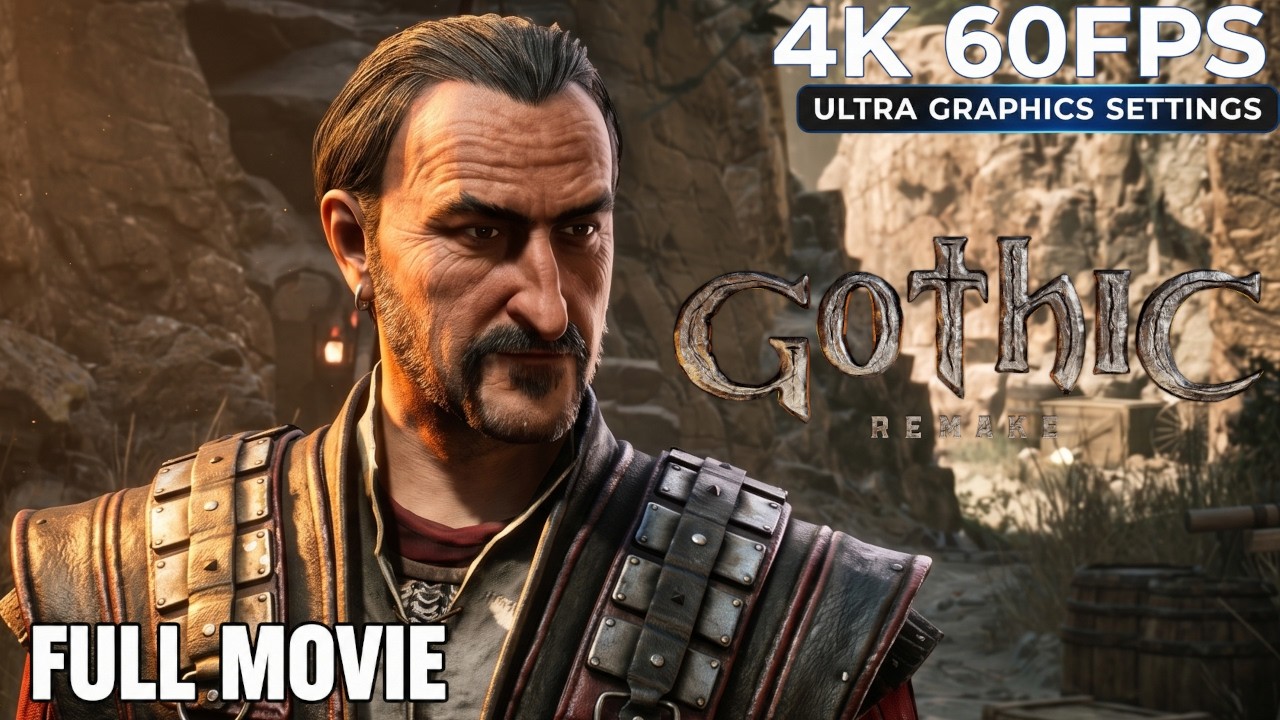 Gothic 1 Remake All Cutscenes Full Game Movie (4K 60FPS Ultra)