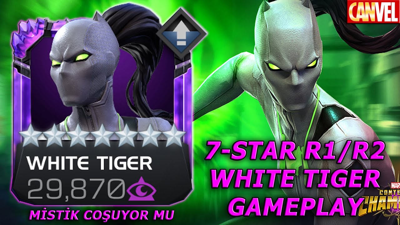 7-STAR R1/R2 WHITE TIGER GAMEPLAY | MİSTİK SINIFININ YENİ TOP HEROSU MU ?? | - MCOC