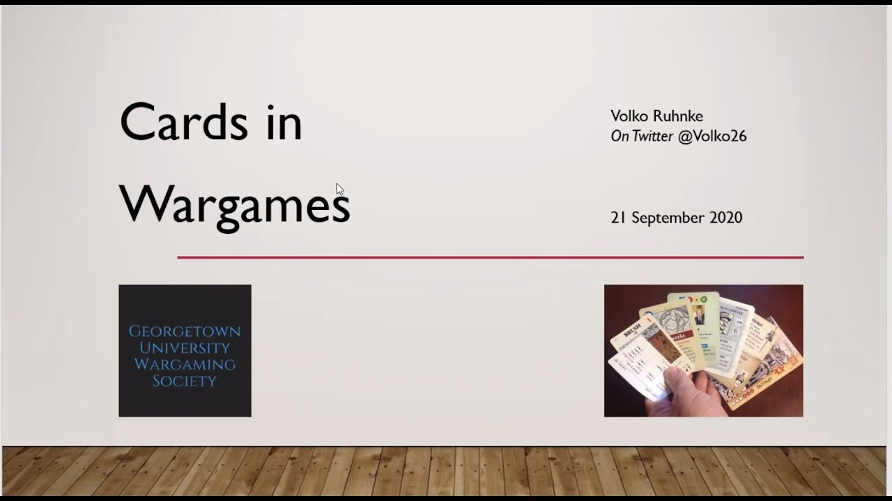 Cards in Wargames with Volko Ruhnke