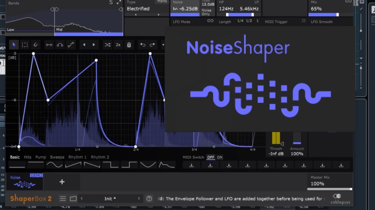 Cableguys NoiseShaper For Shaperbox 2 - NoiseShaper In Action