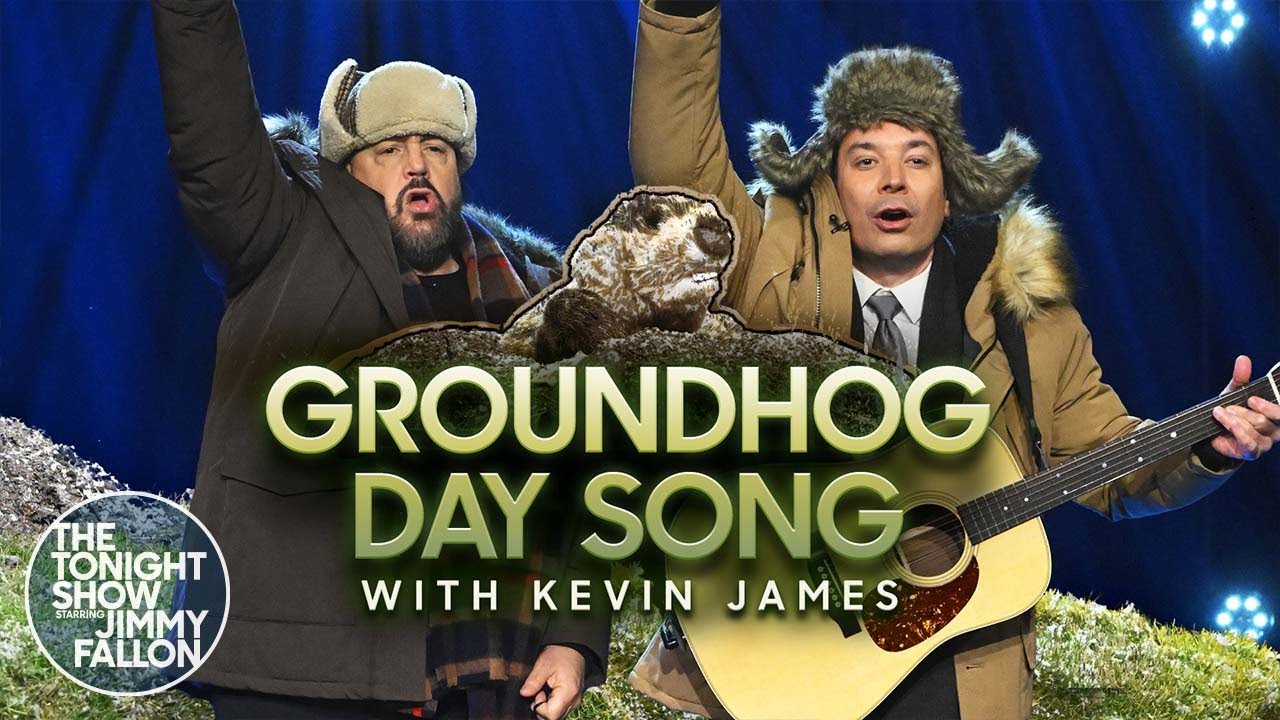 Jimmy and Kevin James Perform a Song About Groundhog Day | The Tonight Show Starring Jimmy Fallon