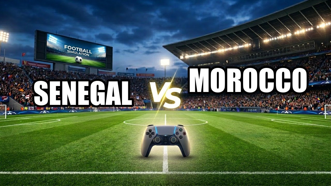 🔴 SENEGAL vs MOROCCO 2025 CAF Africa Cup of Nations Final Full Match - Video Game Simulation 