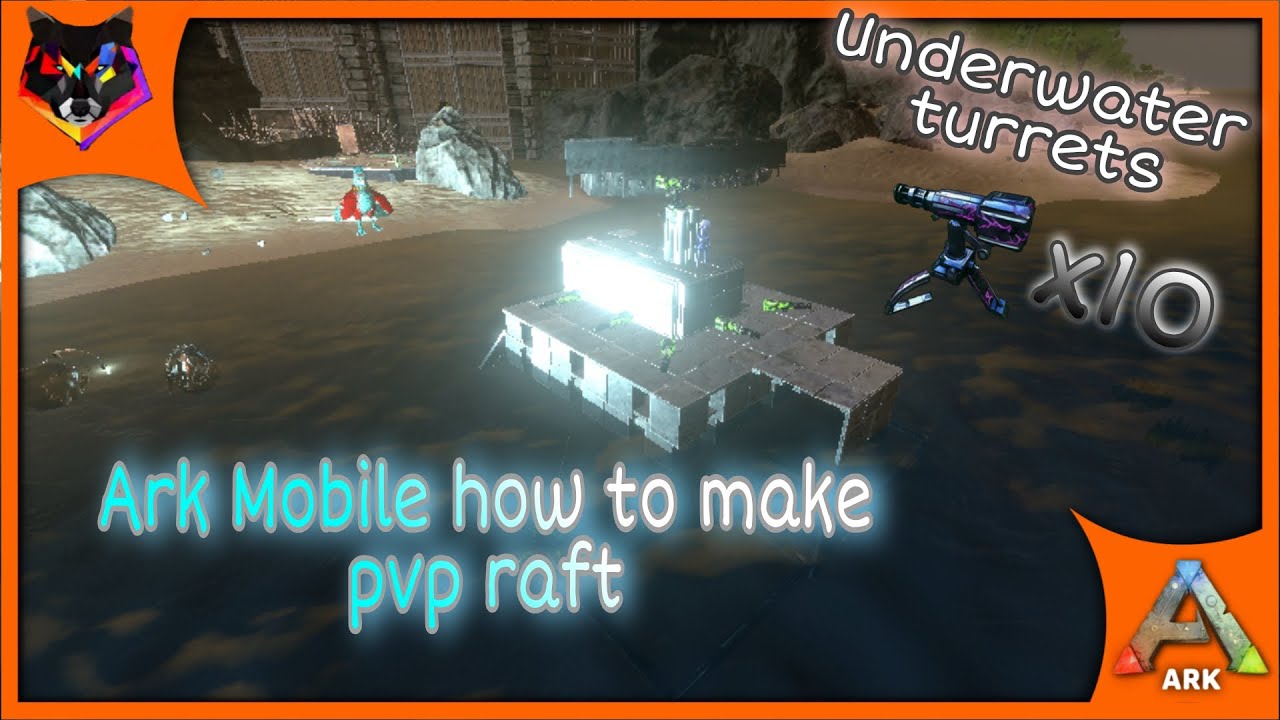 Ark mobile How to make pvp raft |PvP raft nasıl yapılır|