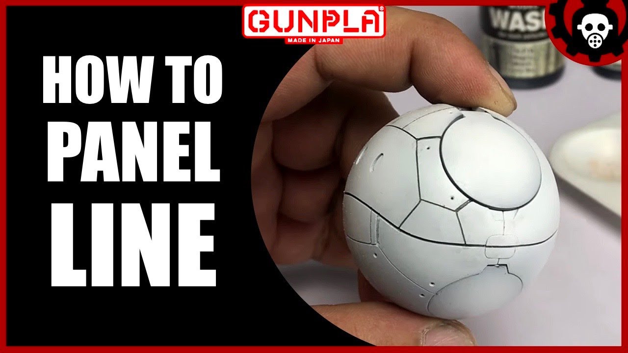 HOW to PANEL LINE Gunpla | Gundam Tutorial | Vallejo Colors | 2021