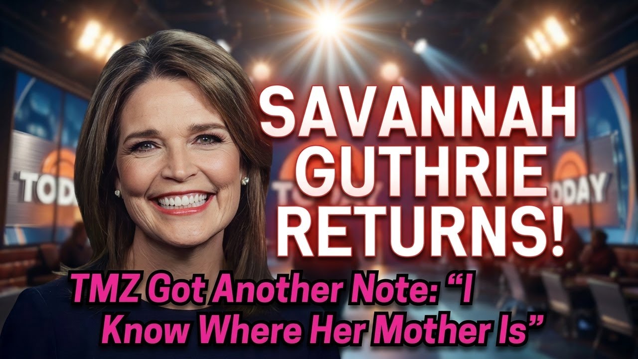 Savannah Guthrie Ends The Speculation With Her Return