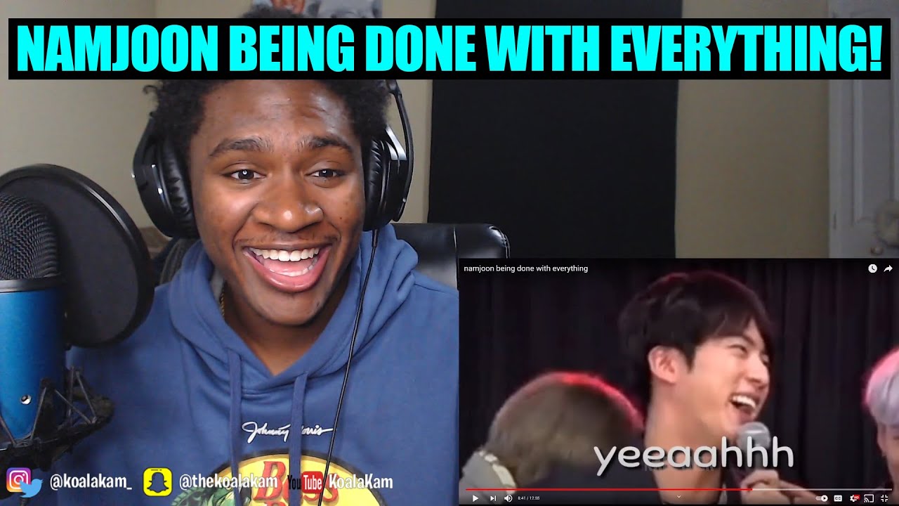 Reacting To namjoon being done with everything!