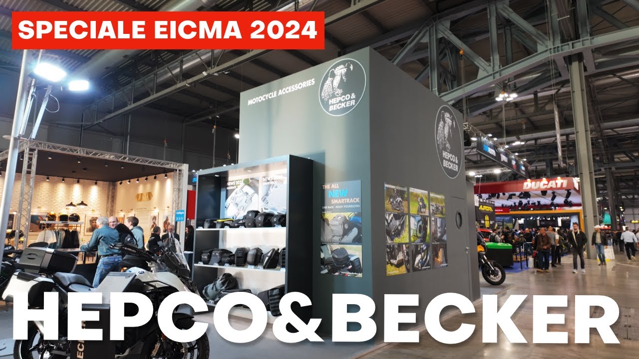 EICMA 2024 STAND Hepco & Becker | Moto Guzzi Stelvio - Ducati Scrambler - Kawasaki Z900 - BMW GS1300