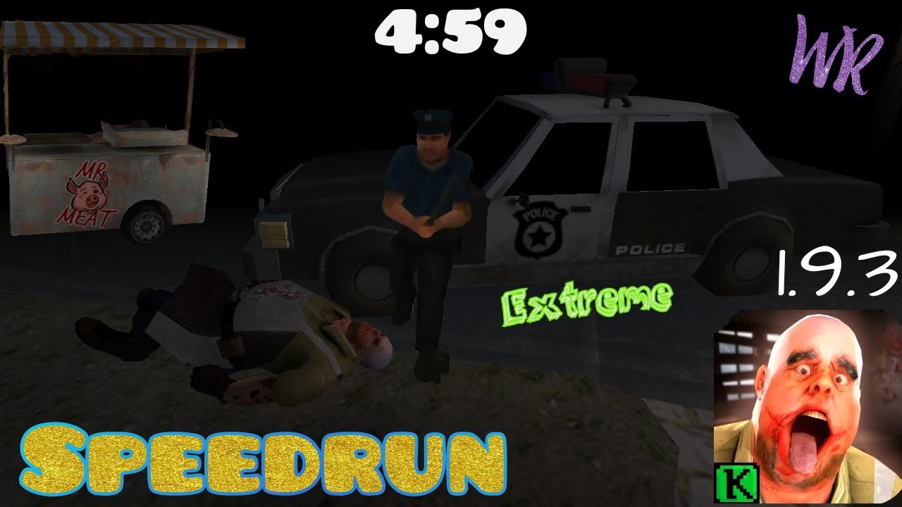 Mr. Meat - V 1.9.3, World record (4:59), speedrun extreme