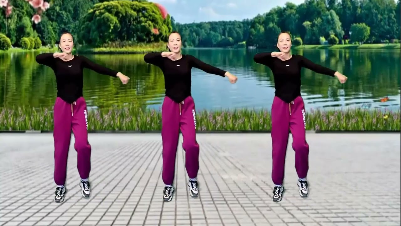 健身操千万要坚持，肥肉甩光光身材美美哒