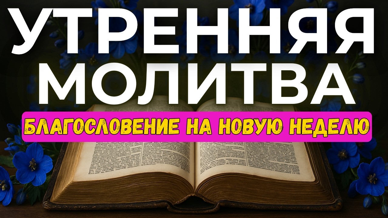 Молитва на новую неделю | Мир, сила и защита Бога на каждый день | УТРЕННЯЯ МОЛИТВА