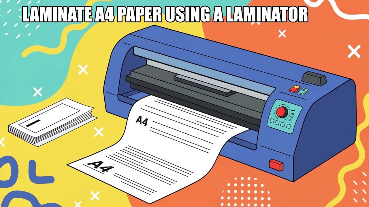 How to USE a Laminator to Laminate Your A4 Paper | New