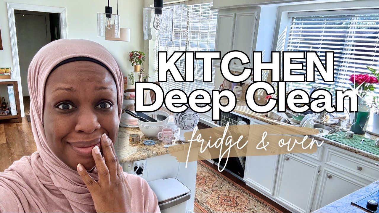 Spring Cleaning Kitchen | refrigerator + oven DEEP CLEAN #cleaning #cleaningmotivation