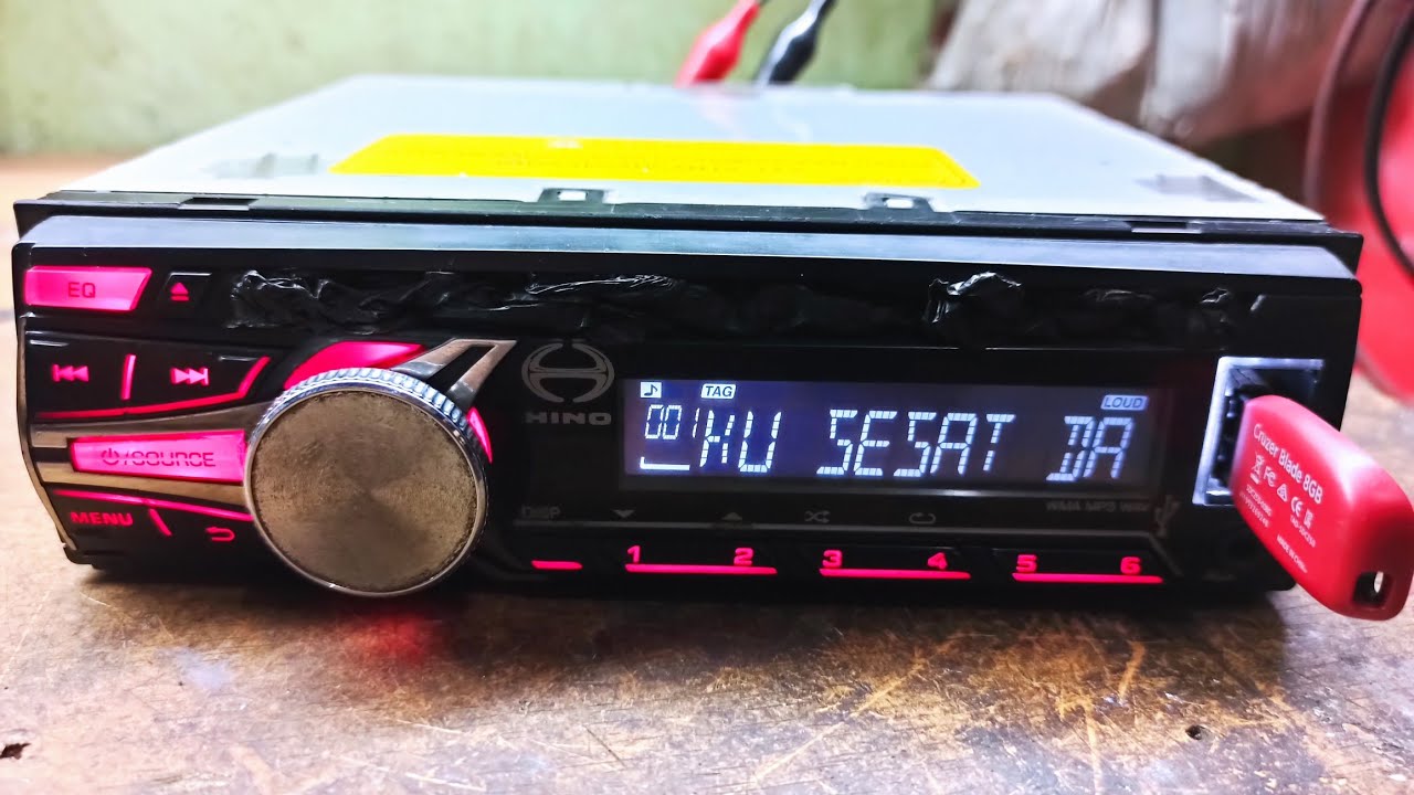 JVC KDR-456P CD MP3 USB WARNING CHECK WIRING HINO LOHAN