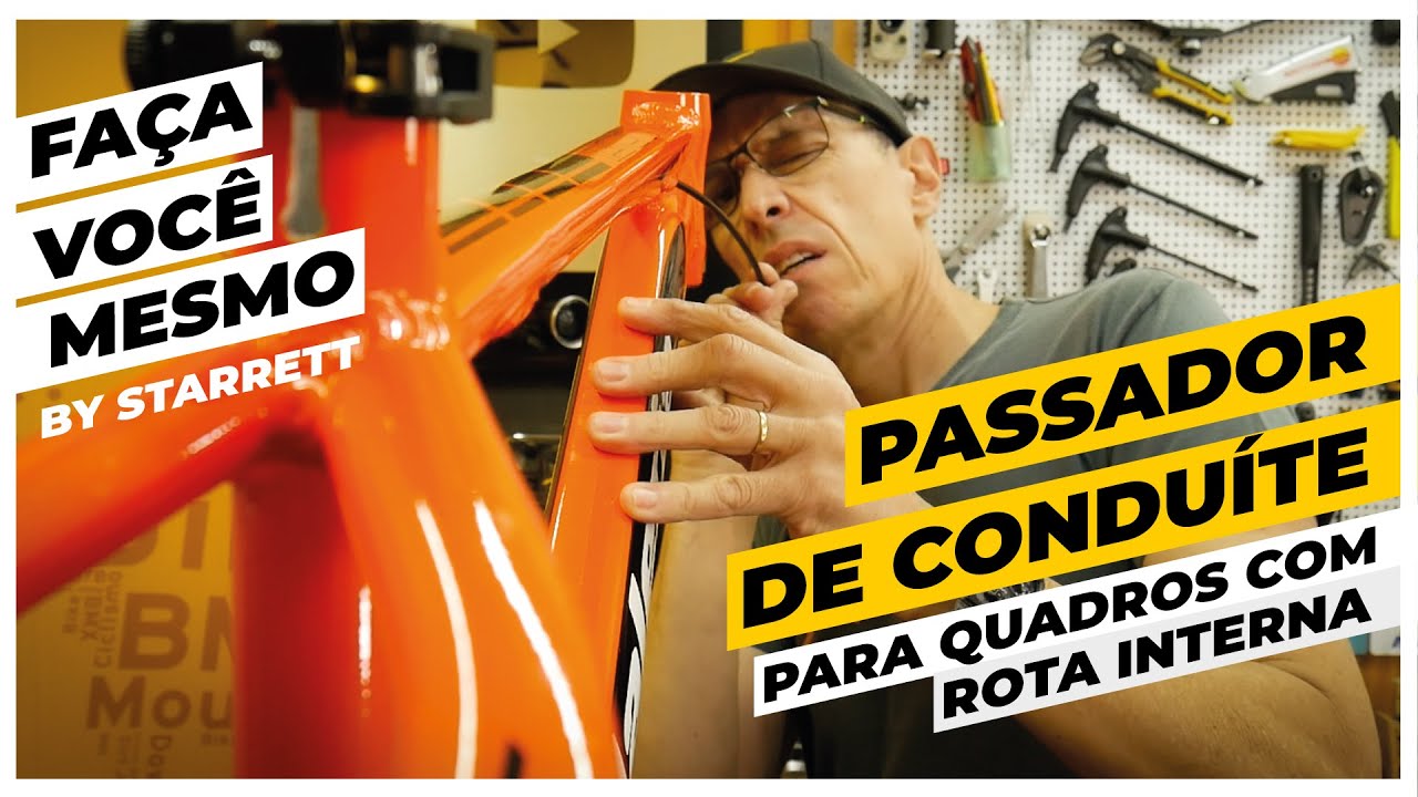 Acabou o sofrimento! Faça você mesmo um passador de conduítes e mangueiras para bike. Pedaleria