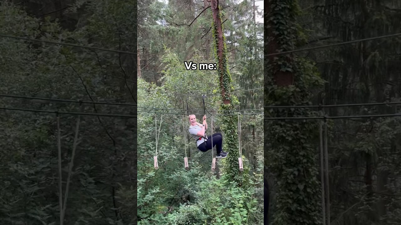 There are two types of people at Go Ape. Which camp do you fall into? #goape #lanadelrey #fyp