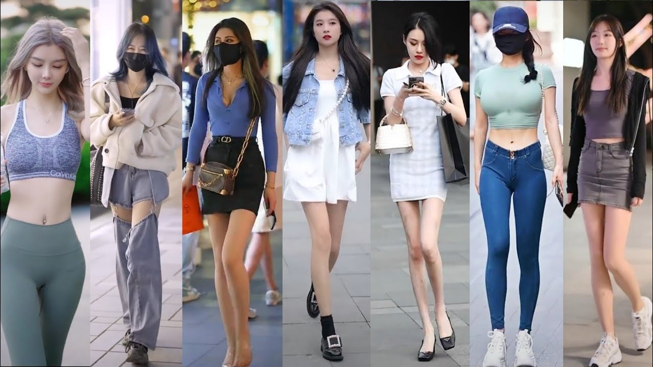 Mejores Street Fashion Douyin China | 抖音街拍穿搭 ！Douyin Tiktok China Thời Trang Đường Phố Ep.242